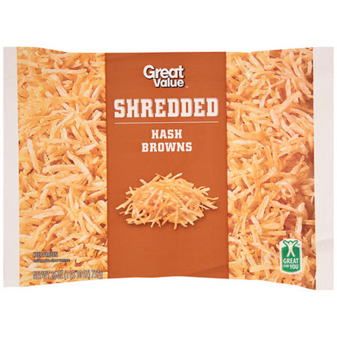 Great Value Shredded Hash Browns, 26 oz