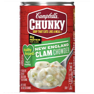 Campbell's Chunky Soup, Healthy Request New England Clam Chowder, 18.8 oz