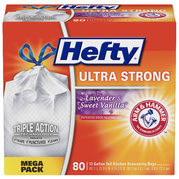 Hefty Ultra Strong Clean Burst Scent Trash Bags