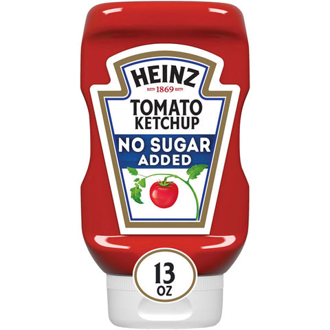 Heinz Tomato Ketchup, No Sugar Added, 13 oz