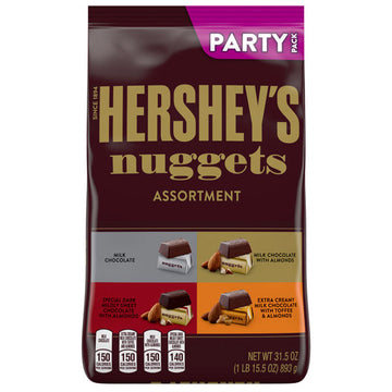 Hershey's Nuggets, Chocolate Assortment Party Pack, 31.5 oz