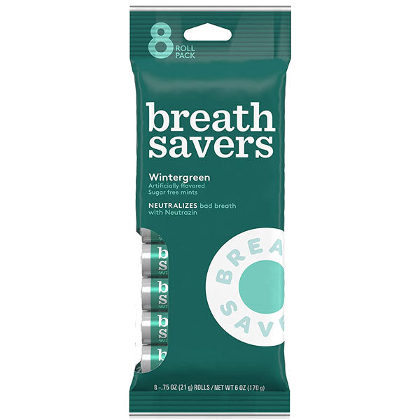 Breath Savers Mints, Wintergreen, 8 Count