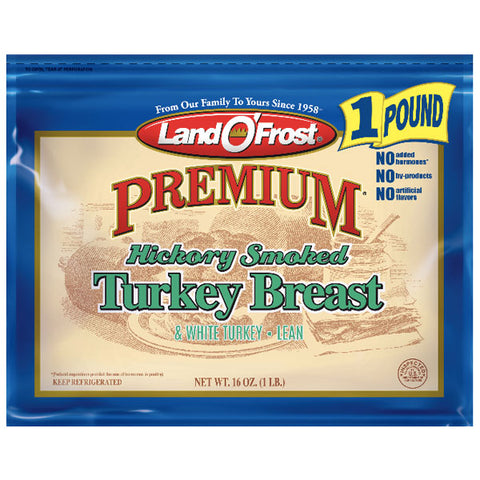 Land O'Frost Premium Hickory Smoked Turkey Breast, 16 oz - Water Butlers