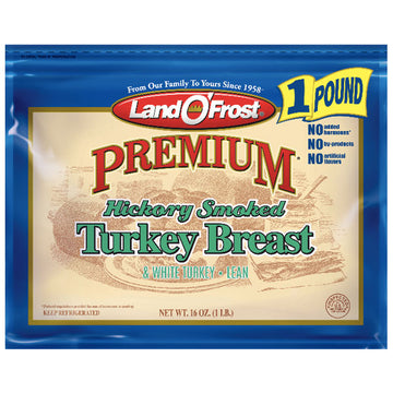 Land O'Frost Premium Hickory Smoked Turkey Breast, 16 oz