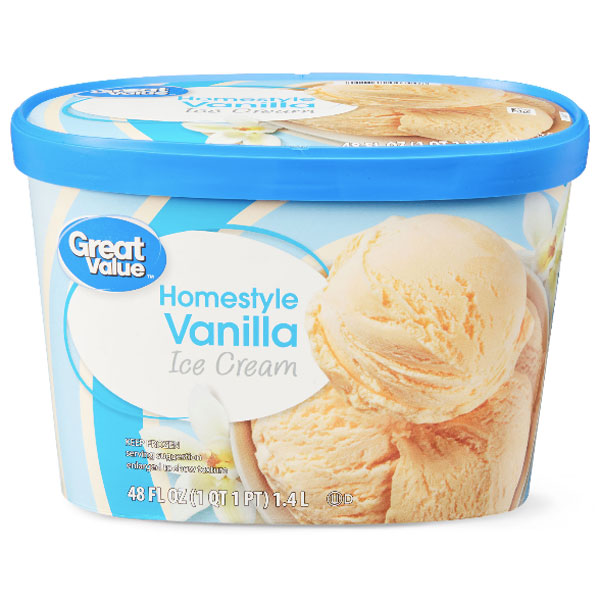 Great Value Homestyle Vanilla Ice Cream, 48 fl oz