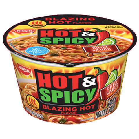 Nissin Hot & Spicy, Blazing Hot, 3.26 oz. - Water Butlers