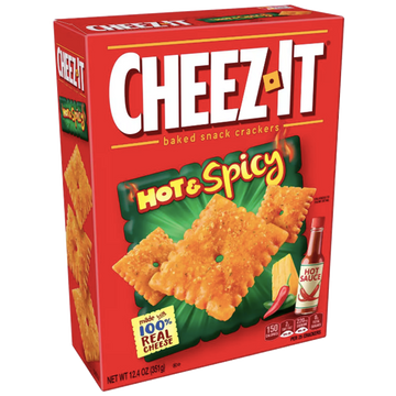 Cheez-It Hot & Spicy Snack Crackers, 12.4 oz