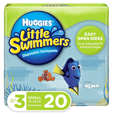 Huggies Little Swimmers Swim Diapers, Size 3 Small, 20 Ct