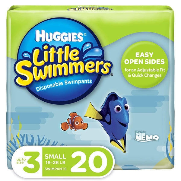 telex Permanent Skibform Huggies Little Swimmers Swim Diapers, Size 3 Small, 20 Ct | Water Butlers