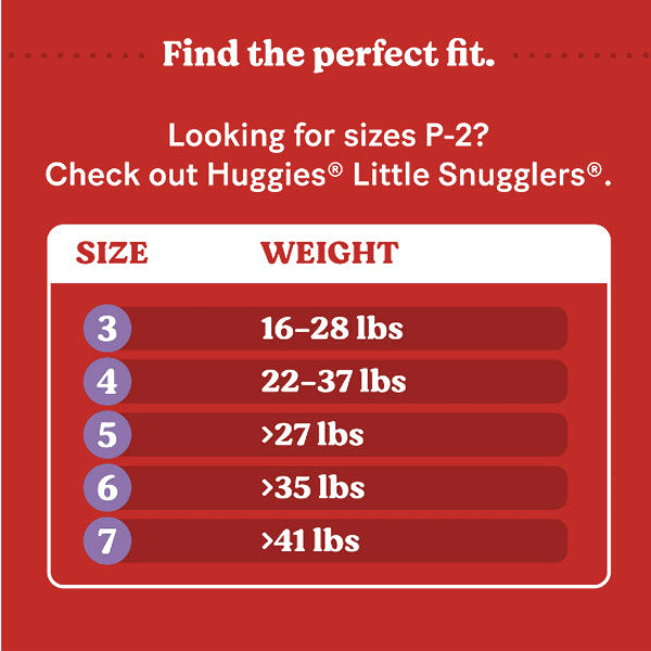Huggies Baby Diapers Size 7 (41+ lbs)
