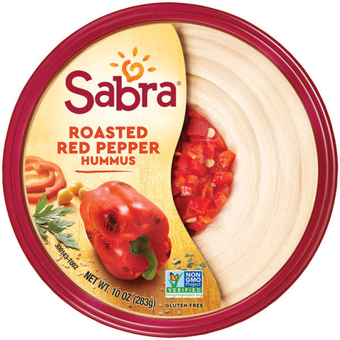 Sabra Roasted Red Pepper Hummus, 10 oz