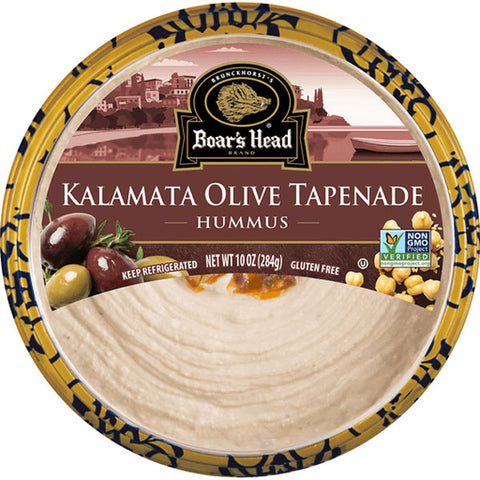 Boar's Head Hummus, Kalamata Olive Tapenade, 10 oz.