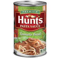 Hunt's Tomato Basil Pasta Sauce, 100% Natural Tomato Sauce, 24 oz
