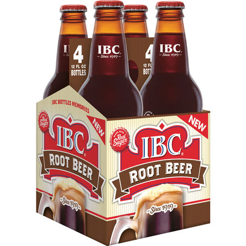 IBC Root Beer, 12 fl oz, 4 Count