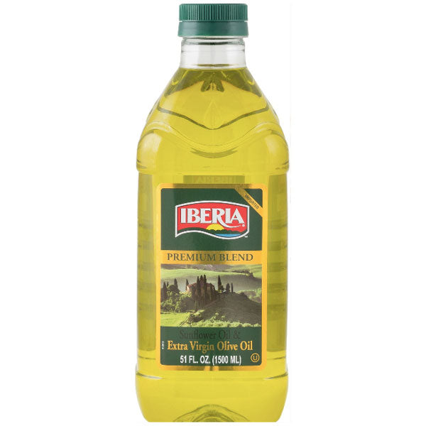 Iberia Premium Blend Sunflower & Extra Virgin Olive Oil, 51 fl oz - Water Butlers