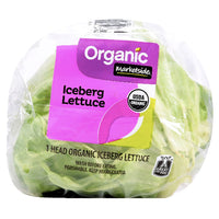 Marketside Organic Iceberg Lettuce - Water Butlers