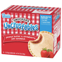 Smucker's Peanut Butter Strawberry Jam Uncrustables Sandwich, 10 Ct - Water Butlers