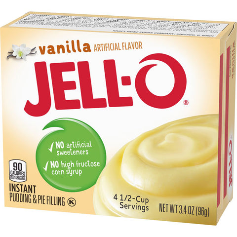 Jell-O Vanilla Instant Pudding Mix, 3.4 oz