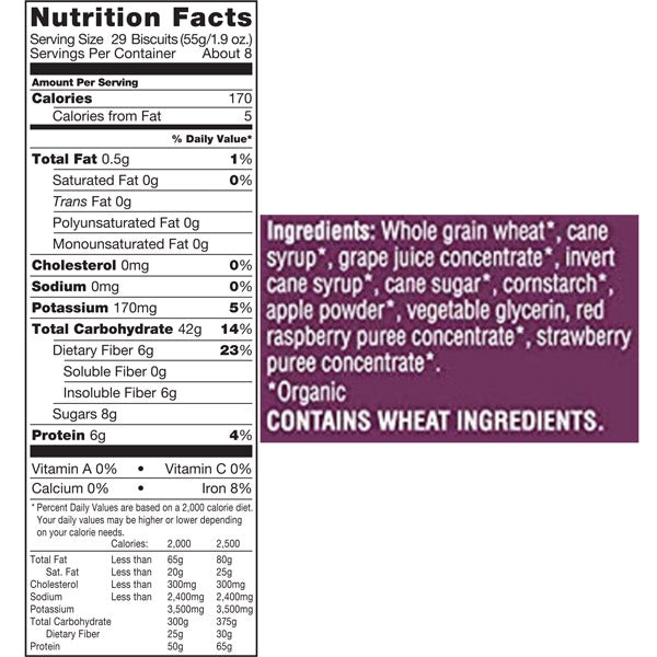 Kashi Berry Fruitful, Organic Whole Wheat Biscuits Cereal, 15.6 oz.