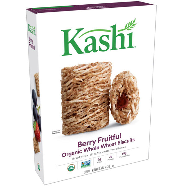 Kashi Berry Fruitful, Organic Whole Wheat Biscuits Cereal, 15.6 oz.