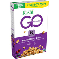 Kashi GO Breakfast Cereal, Excellent Source of Fiber, Toasted Berry Crisp, Value Size, 22 oz