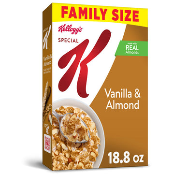Special K Breakfast Cereal, Vanilla and Almond, Family Size, 18.8 oz.