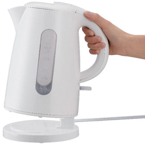 Mainstays 1.7-Liter Plastic Electric Kettle, White - Water Butlers