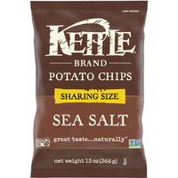 Kettle Brand Potato Chips, Sea Salt Kettle Chips, Sharing Size, 13 Oz