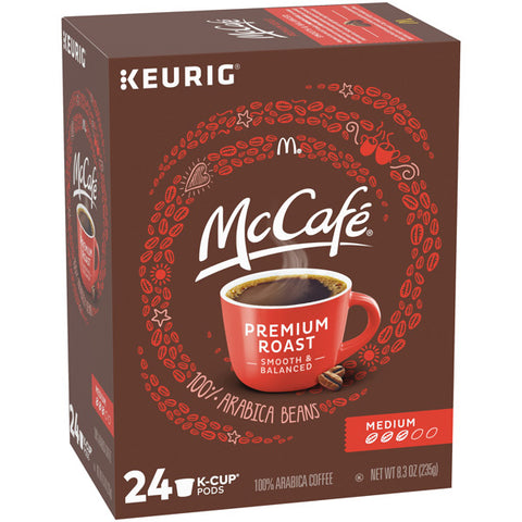 McCafe Premium Roast Medium Coffee K Cup Pods, 24 Count