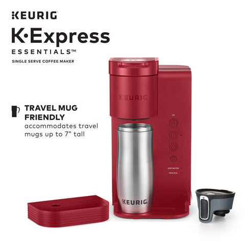 Keurig K-Express Essentials Single Serve K-Cup Pod Coffee Maker, Red