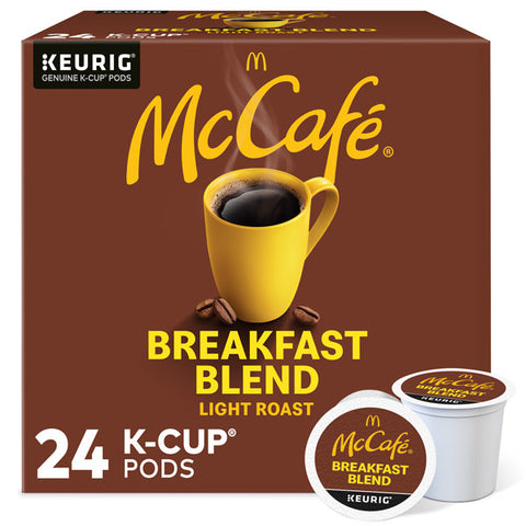 McCafe Breakfast Blend K Cup Coffee Keurig Pods, Light Roast, 24 Count