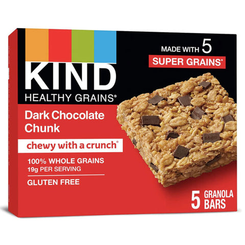 KIND Bars, Dark Chocolate Chunk, Gluten free, Value Pack, 5 Count