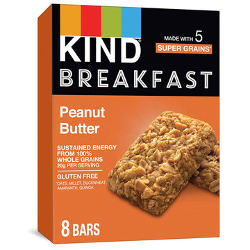 KIND Breakfast Bars, Peanut Butter, 8 Count