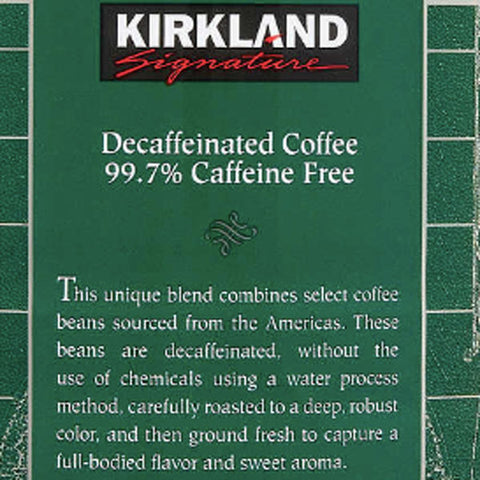 Kirkland Signature Decaffeinated Coffee, Dark Roast, 3 lbs