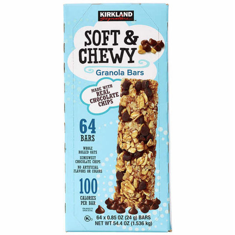 Kirkland Signature Soft & Chewy Granola Bars, 0.85 oz, 64 Count