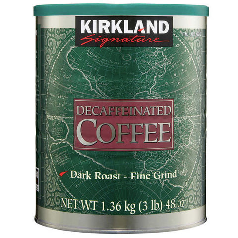 Kirkland Signature Decaffeinated Coffee, Dark Roast, 3 lbs