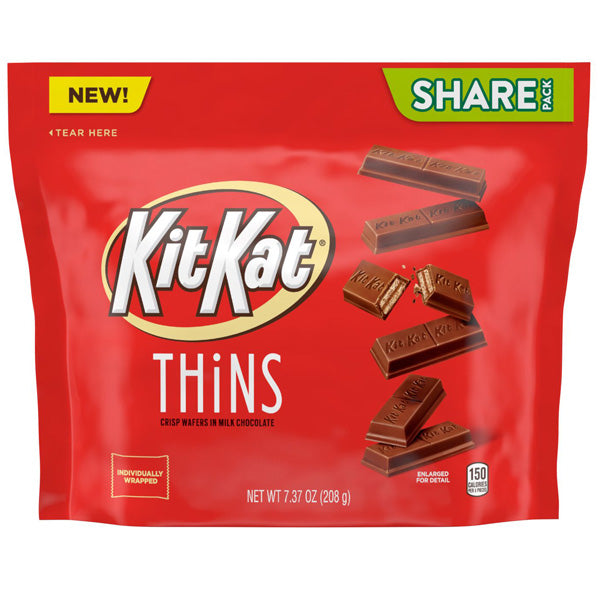 Kit Kat, Thins, Milk Chocolate Wafer Candy, 7.37 oz