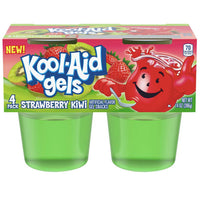 Jell-o Kool-Aid Gels Strawberry Kiwi, 3.5 oz, 4 Count - Water Butlers