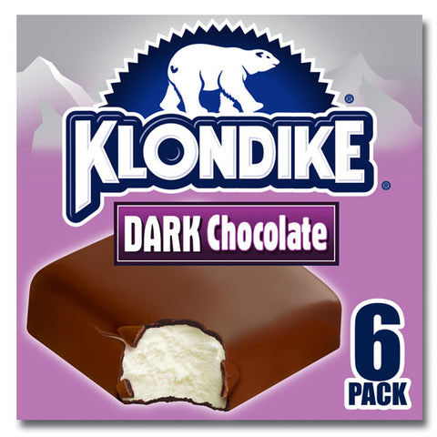 Klondike Ice Cream Bars Dark Chocolate, 6 Count