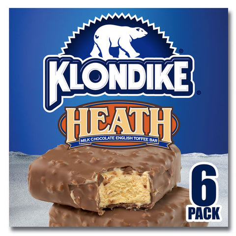 Klondike Frozen Dairy Dessert Bars Heath 4 oz, 6 Count