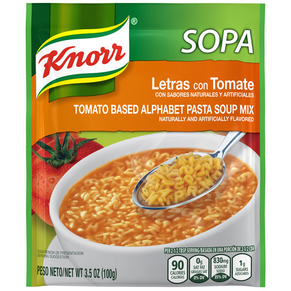 Knorr Pasta Soup Mix Tomato Based Alphabet Pasta, 3.5 oz