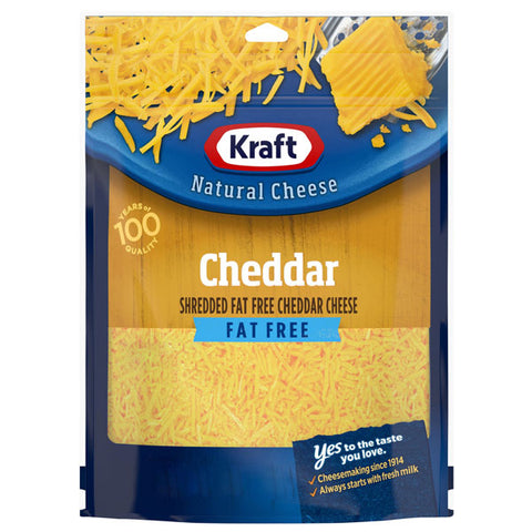 Kraft Fat Free Cheddar Shredded Cheese, 7 oz