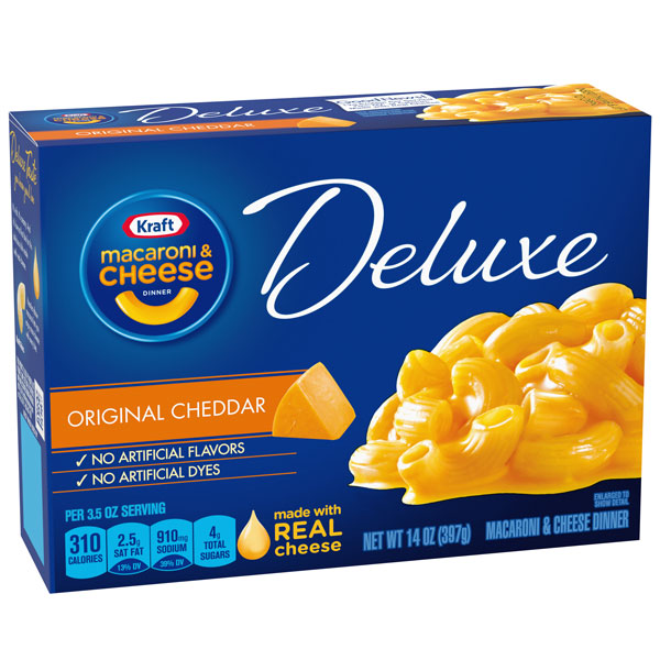 Kraft Deluxe Original Cheddar Mac And Cheese Dinner - 14oz : Target