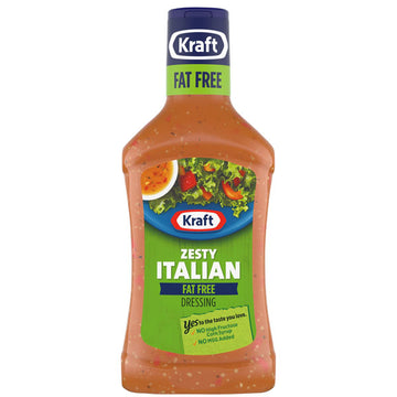 Kraft Zesty Italian Fat Free Salad Dressing, 16 fl oz