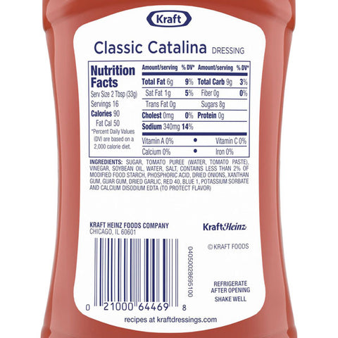 Kraft Classic Catalina Salad Dressing, 16 fl oz