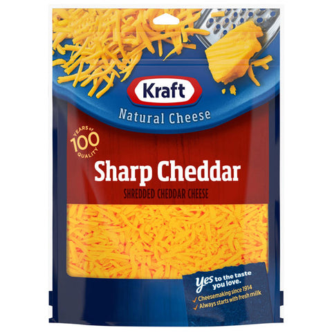 Kraft Sharp Cheddar Shredded Cheese, 8 oz