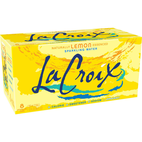 La Croix Lemon Sparkling Soda Water, 8 Ct