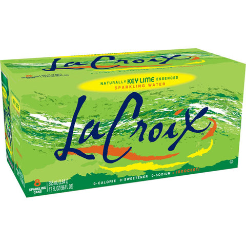 La Croix KeyLime Sparkling Soda Water, 8 Ct