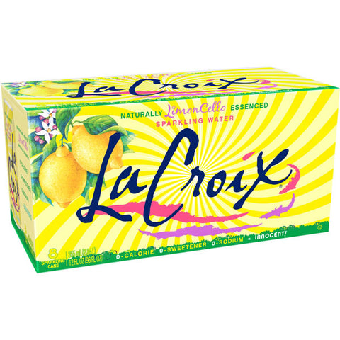 La Croix LimonCello Sparkling Soda Water, 8 Ct