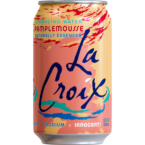 La Croix Pamplemousse Sparkling Soda Water, 8 Ct